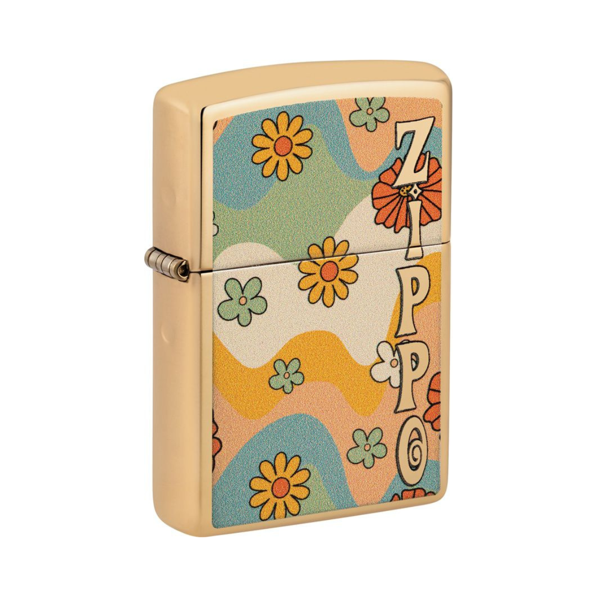 Flower Power Design Lighter with 1 Engraving