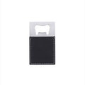 Black Leatherette Bottle Opener - 3.5