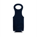 Leatherette Wine Holder in Navy - 14.5