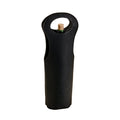 Leatherette Wine Holder in Black - 14.5