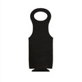 Leatherette Wine Holder in Black - 14.5