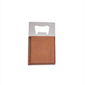 Caramel Leatherette Bottle Opener - 3.5