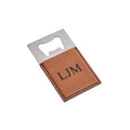 Caramel Leatherette Bottle Opener - 3.5
