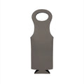 Leatherette Wine Holder in Grey - 14.5