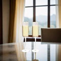 Gold-Rim Champagne Flutes Set - 8 oz