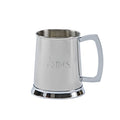 Stainless Steel Tankard with Bright Polished Finish - 20 oz