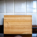 Rubberwood Cutting Board with Well - 18