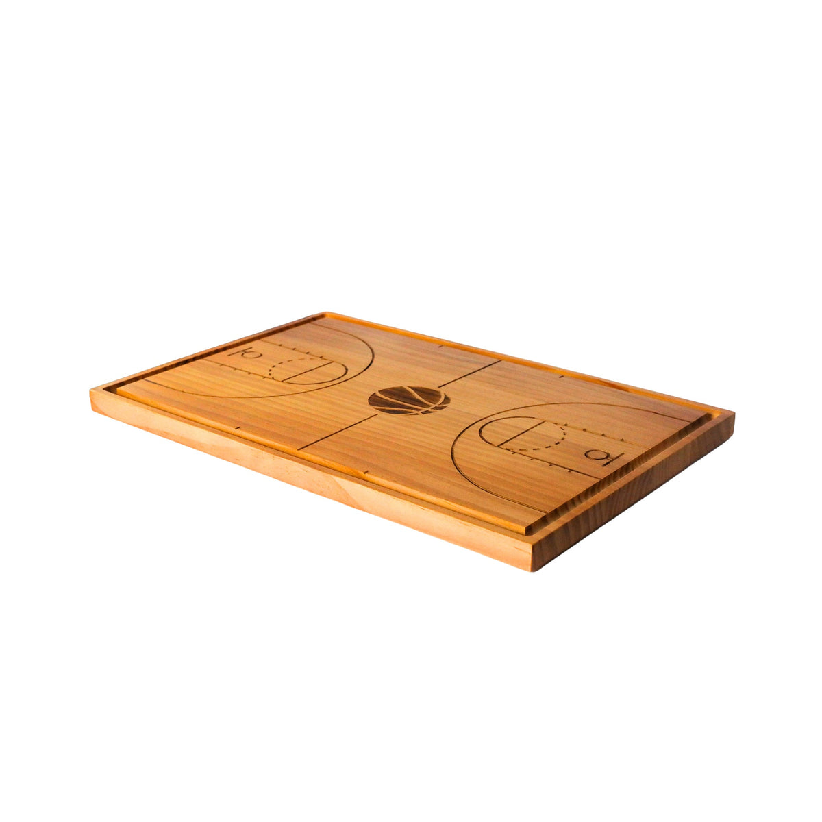 Basketball Court Wood Board - 18" x 12"