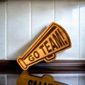 Go Team Megaphone Wood Board - 9.25