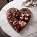 Heart Shaped Acacia Wood Board - 9.75