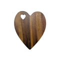 Heart Shaped Acacia Wood Board - 9.75