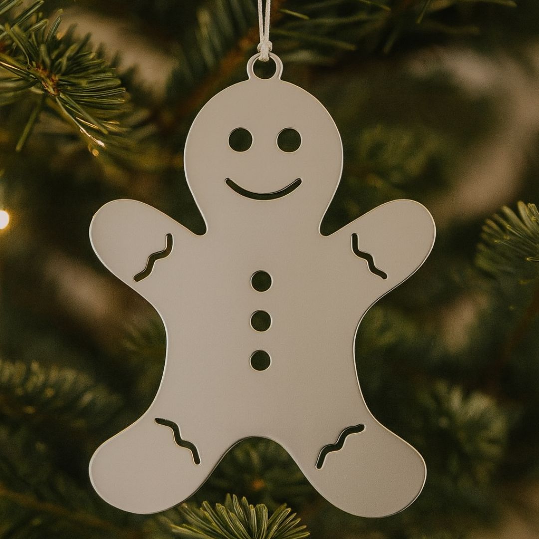 Gingerbread Ornament w/White Tassel