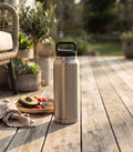 36 Oz Stainless Steel Twist-Off Cap Water Bottle- Silver