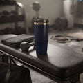 30 Oz Stainless Steel Tumbler with Straw - Navy
