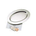 Silver Oval Nickel-Plated Tray - 6