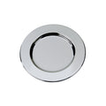 Silver Round Nickel-Plated Tray - 6