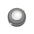 Silverplated Round Antique-Style Box with Beaded Detail, 3