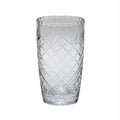 Optic Crystal Vase With Medallion Ll Pattern, 8.5