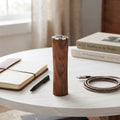 Round Tube Walnut Power Bank Charger