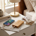 Compact Bamboo Power Bank - Portable Phone Charger