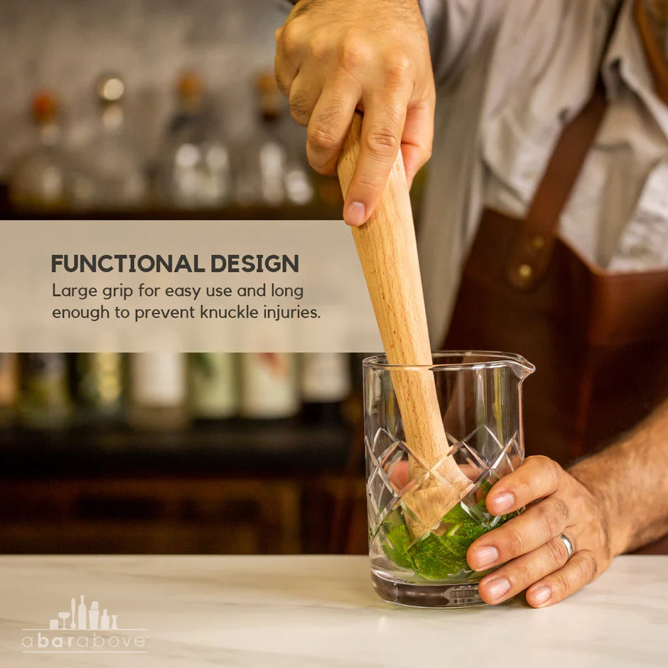 Natural Hardwood Cocktail Muddler easy to use