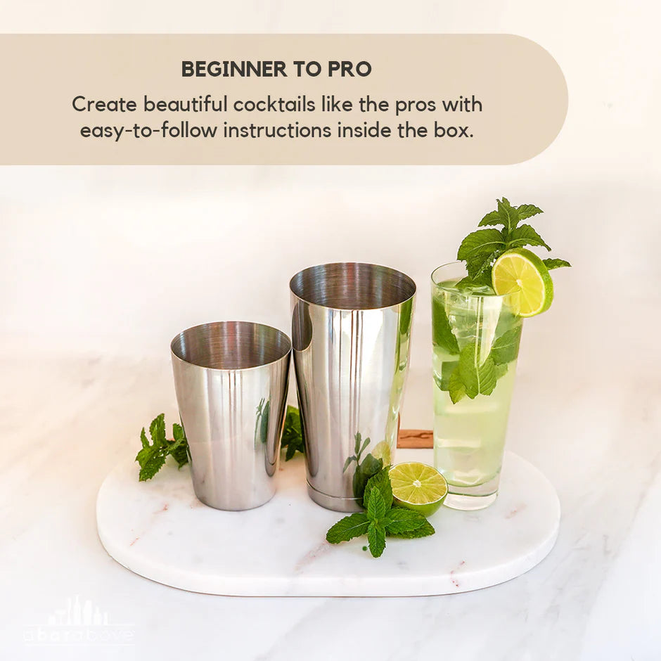 Pair of cocktail shakers