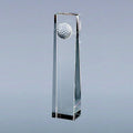 Optic Crystal Golf Ball Obelisk, 6.75