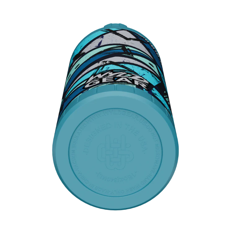 Underside of Wyld Child 18oz Water Bottle Sky Splash