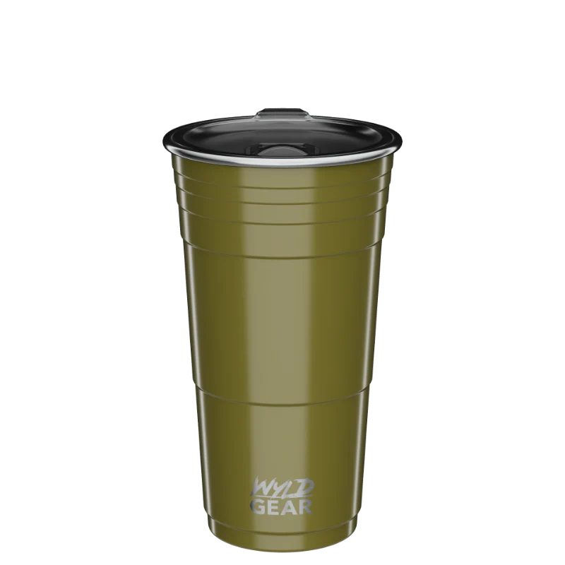 24oz - WYLD CUP Olive | EngraveIt USA 