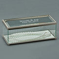 Rectangular Glass Box With Hinged Cover, 8