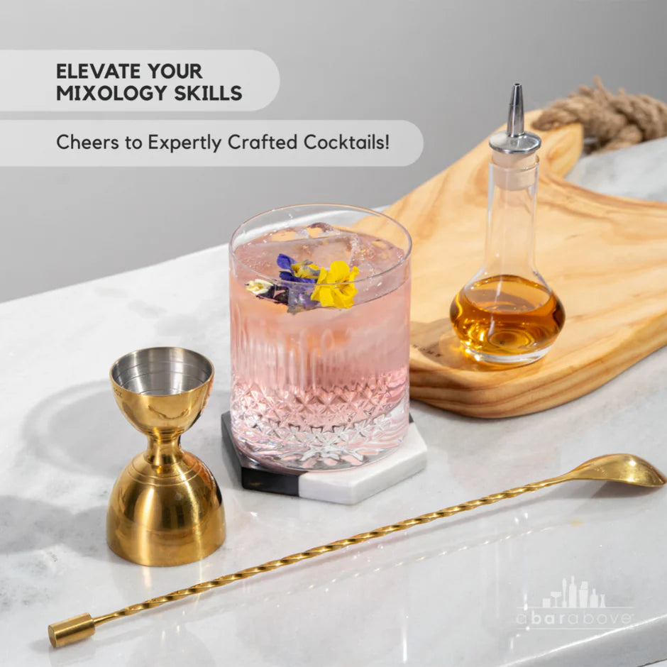 Stylish bitters bottles for bartenders