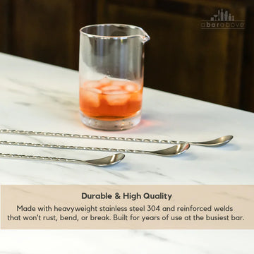 Stainless steel cocktail spoons 