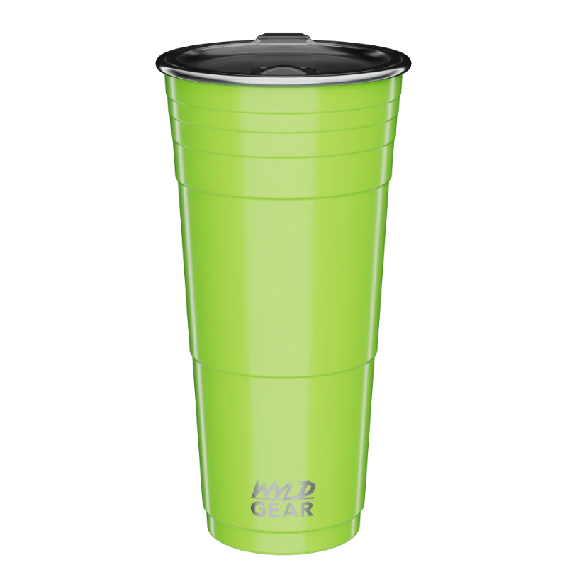 32oz - WYLD CUP Lime Green | EngraveIt USA 