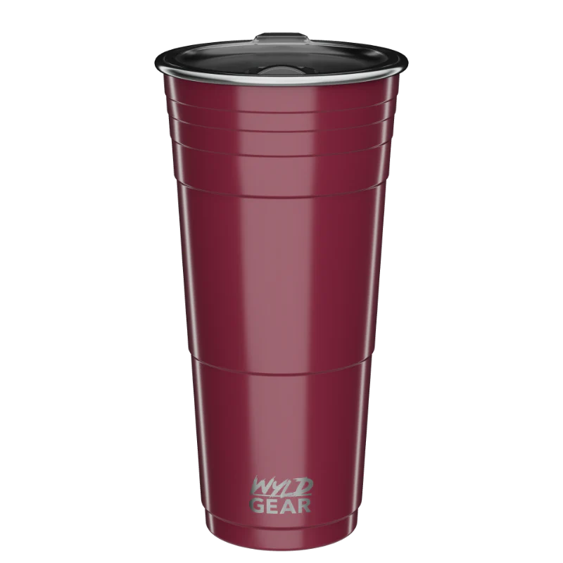 32oz - WYLD CUP Maroon | EngraveIt USA 