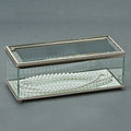 Rectangular Glass Box With Hinged Cover, 8