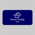 3X1.5 Navy on White Name Tag Double Back