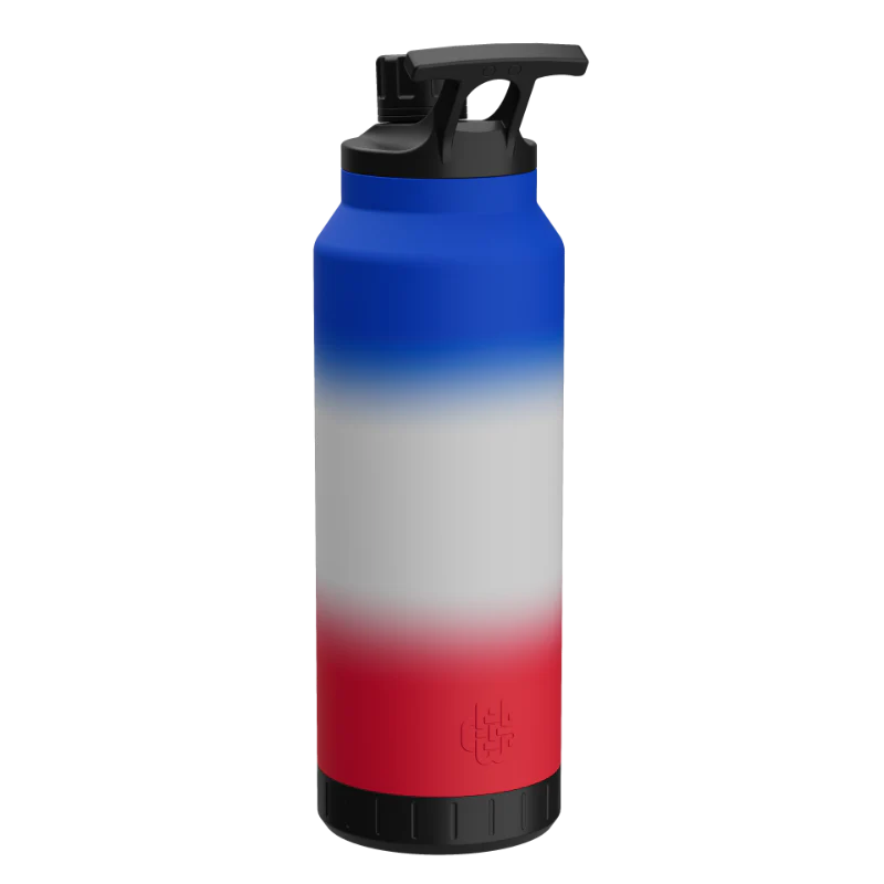 Stylish Stainless Steel 44oz MAG Bottle RWB