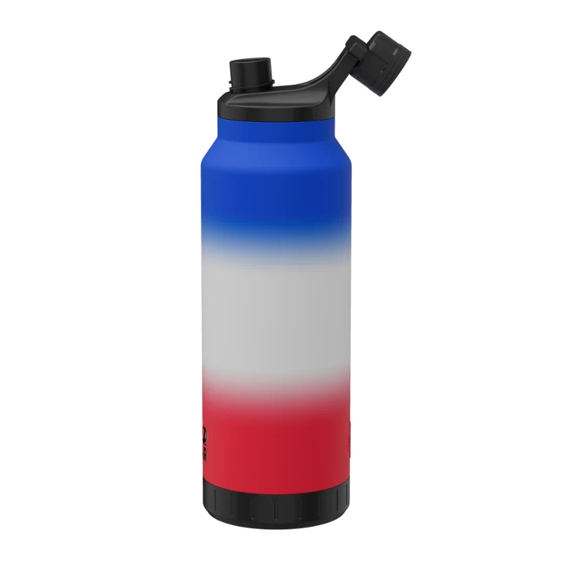 Beautiful Stainless Steel 44oz MAG Bottle RWB
