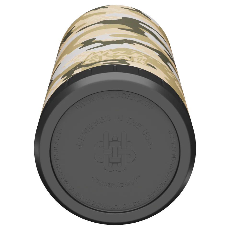 Camo MAG bottle bottom detail