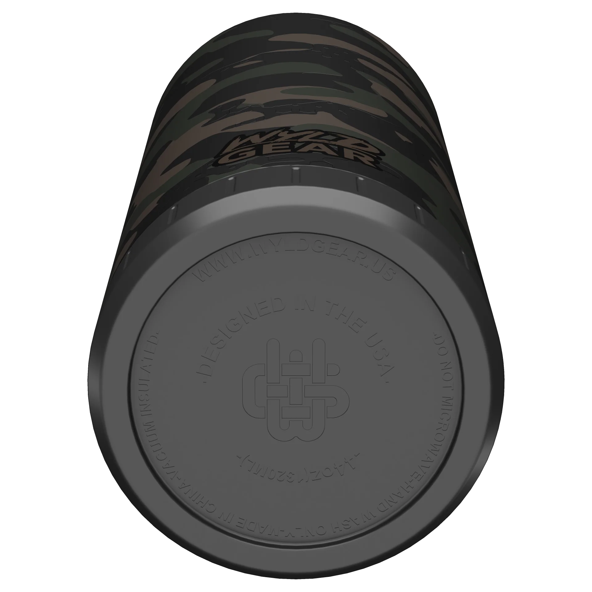 Underside of Stainless Steel 44oz MAG Bottle Shadow Moss Camo