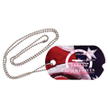 Gloss 2-Sided Aluminum Dog Tag with Chain