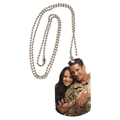 Gloss 2 2-Sided Aluminum Dog Tag with Chain