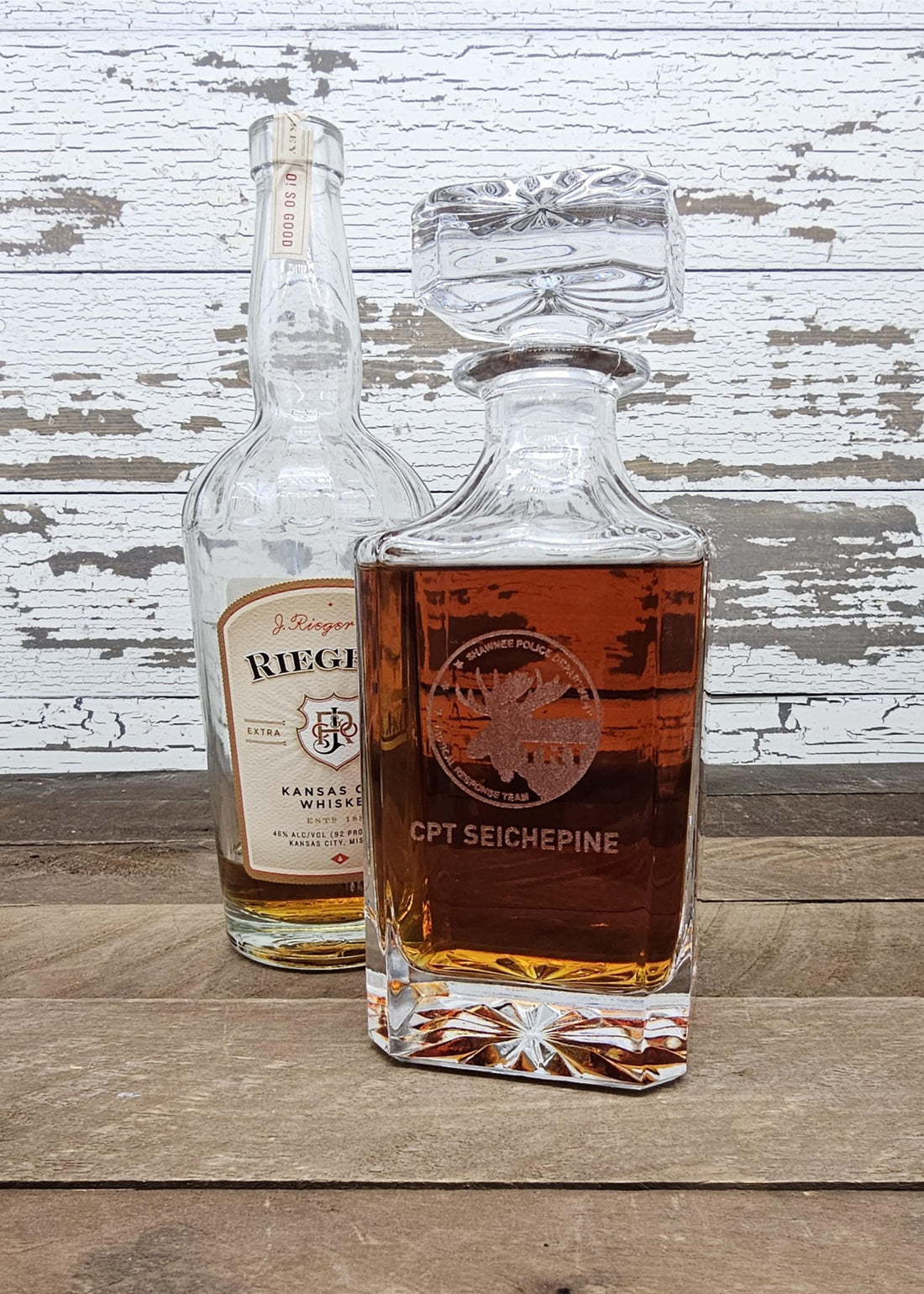 Personalized 750ml Square Glass Decanter