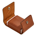 Leatherette Playing Cards Case, Caramel 3.75