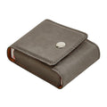 Leatherette Playing Cards Case, Grey 3.75