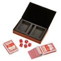 Leatherette 2 Card Deck Set, Caramel 5