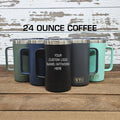 Laser Engraved 24 Ounce YETI Coffee Cup Personalized Cup Travel Mug