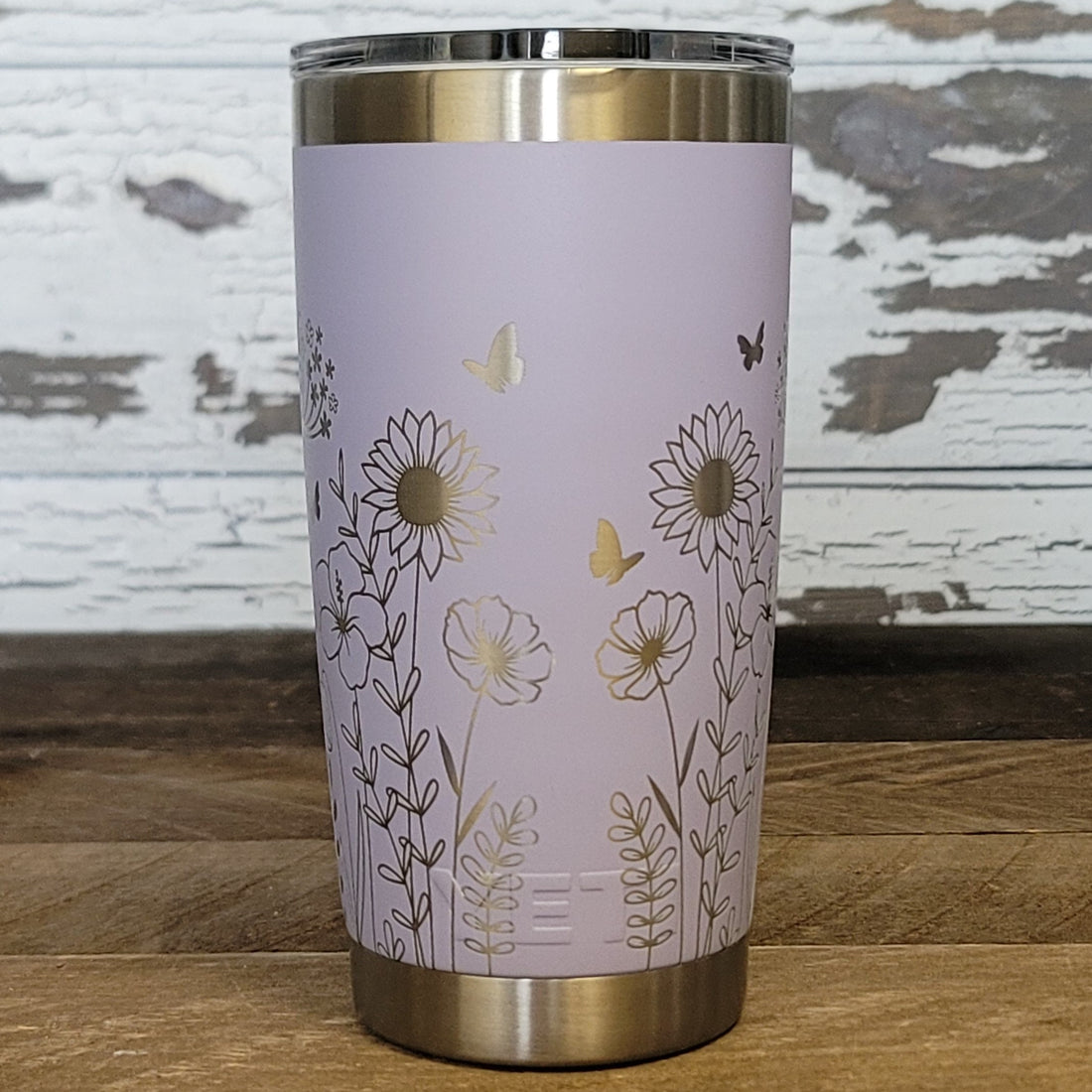 Engraved YETI® 20oz Tumbler or Polar Camel 20oz Tumbler Wrap, Butterfly Cup, WBW1