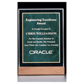 Emerald Marble Acrylic Award with American Walnut 7