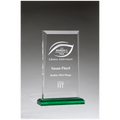 Apex Series Acrylic Award with Green Accent